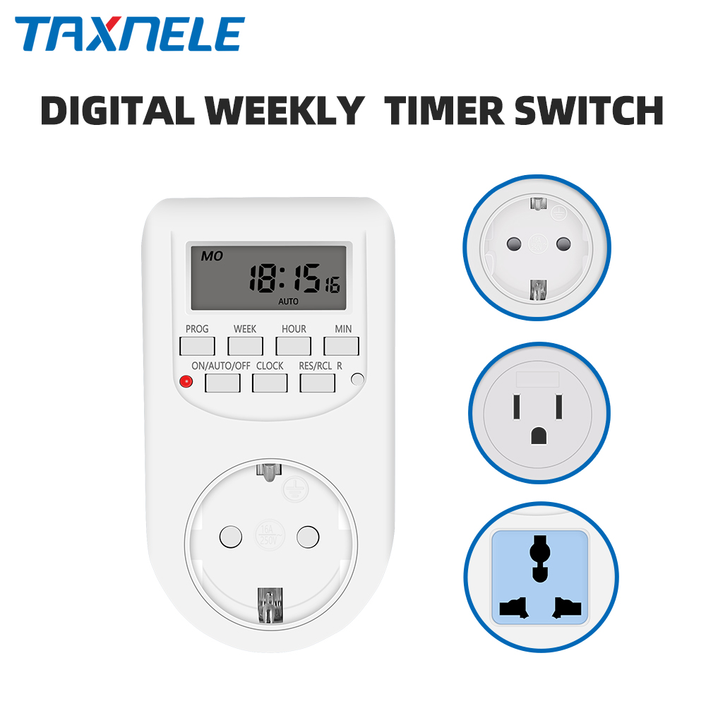 Kitchen Appliances Uk - Cyfrowy wyłącznik czasowy elektroniczny 12/24 godzinny